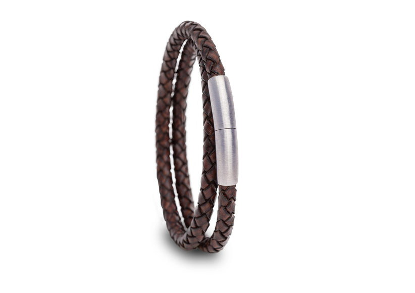 pulsera piel doble