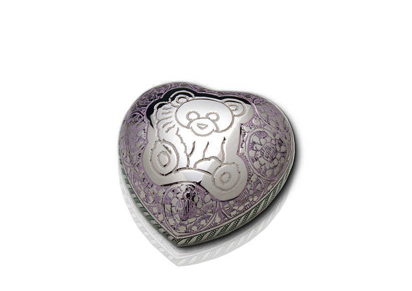 relicario corazón osito